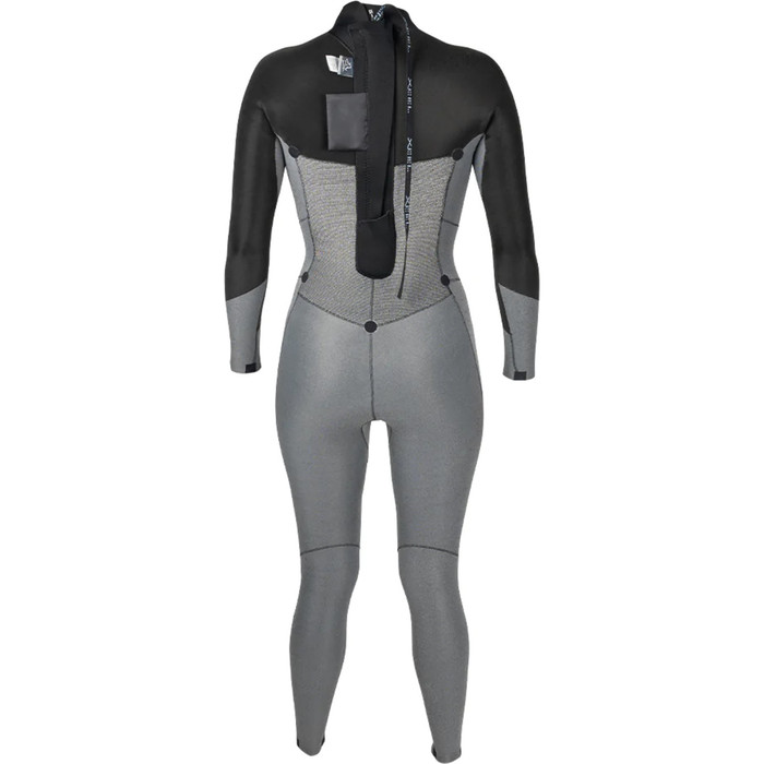 2024 Xcel Womens Axis 4/3mm Back Zip Wetsuit WN43AXG0G - Graphite / Glacier Blue
